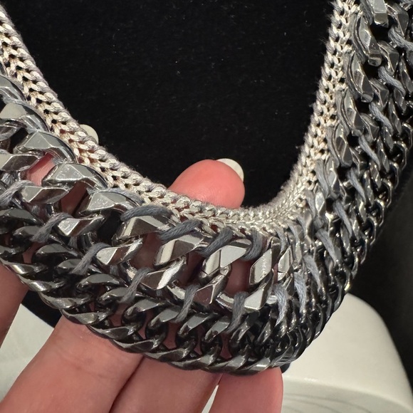 Stella & Dot Bold Silver Statement Necklace - Picture 4 of 7